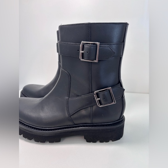 GRENSON Natasha Black Buckle Leather Boots US Size 8, UK 5.5, EU 38.5 - Picture 8 of 16